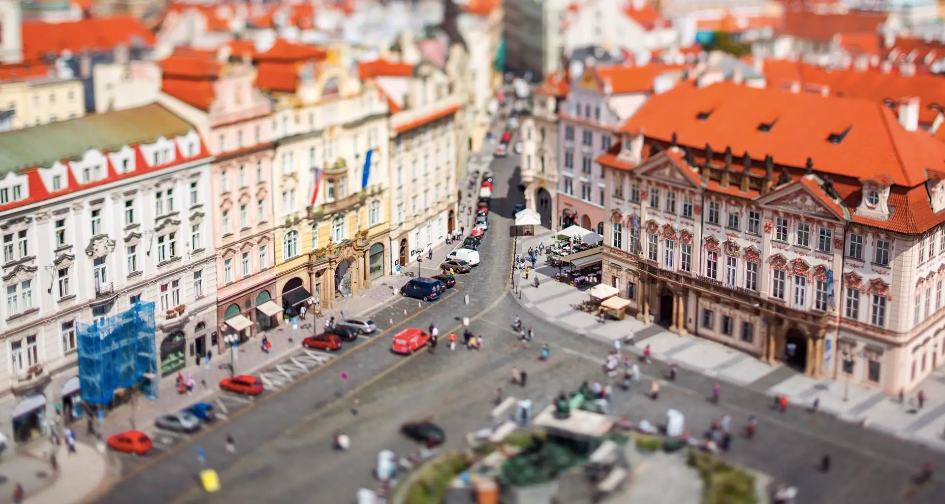 Praça em Praga, República Tcheca