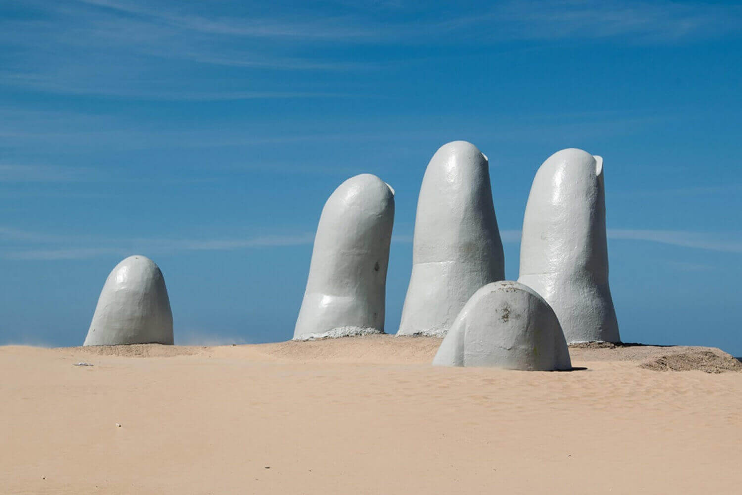 Monumento em Punta del Este, cidade turística do Uruguai